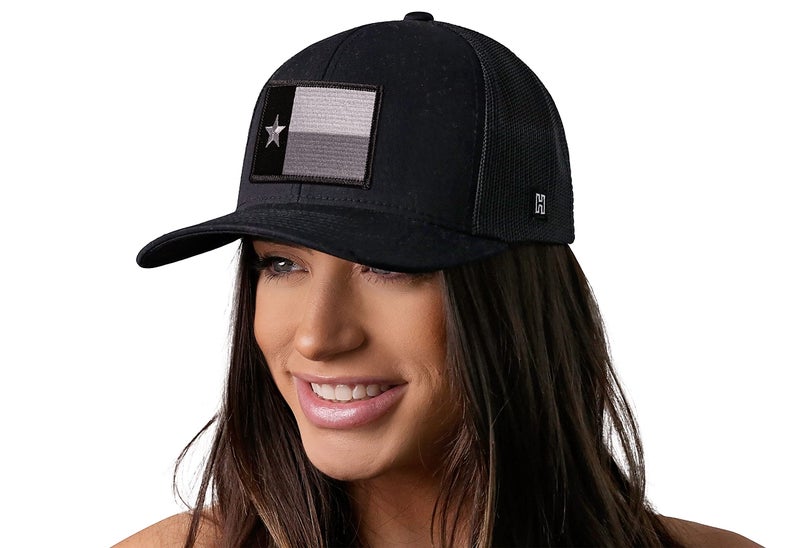 HAKA Texas Flag Black Trucker Hat â€“ Tactical Texas Mesh Snapback Cap for Men, & Women Golf Baseball Dad Hat - Image 4